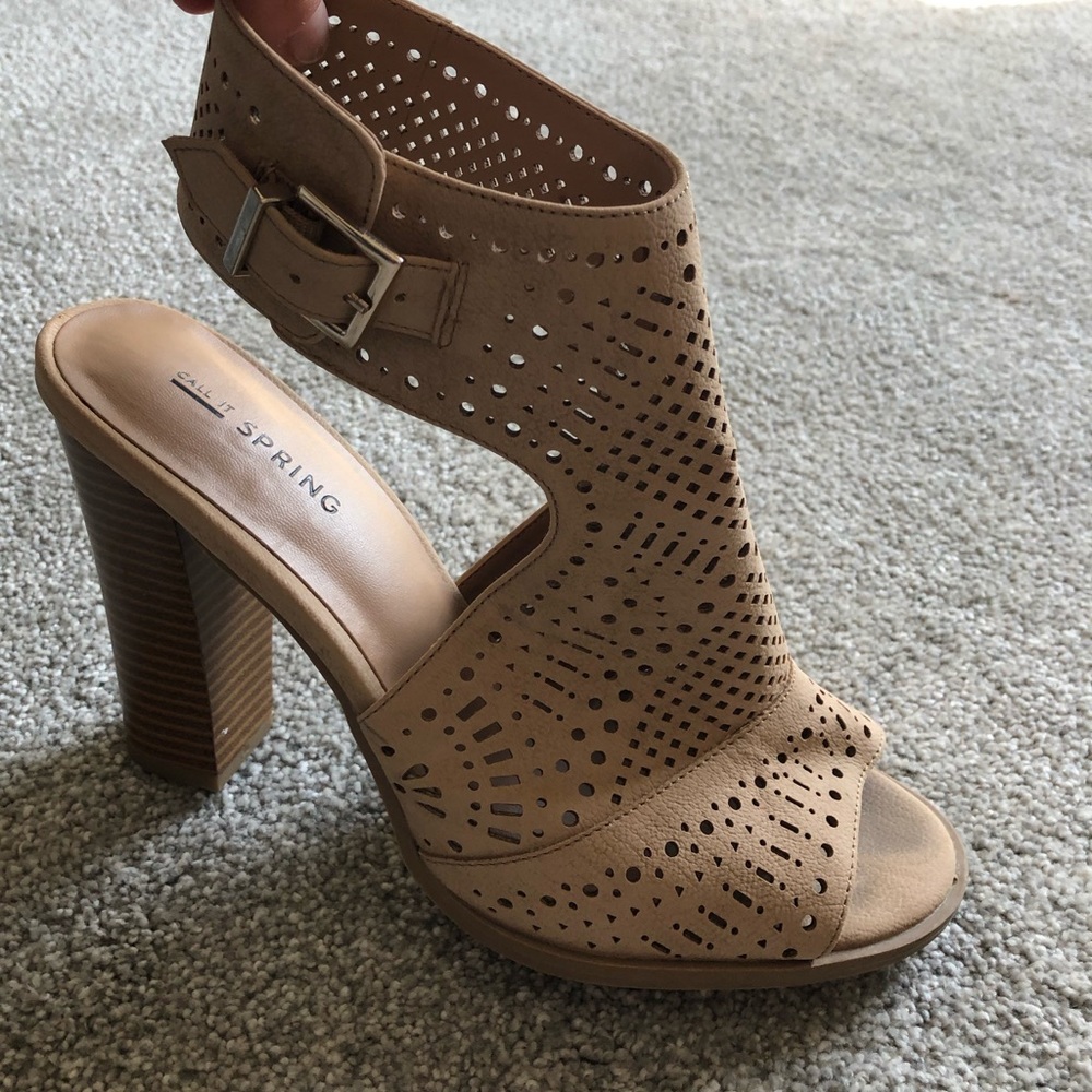 Call It Spring Open-toed Sling Back Heels